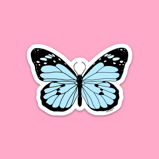 Blue Butterfly Sticker