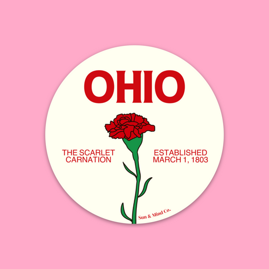 Ohio State Flower Sticker