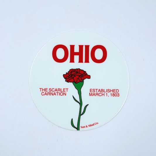 Ohio State Flower Sticker