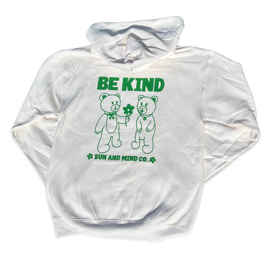 Be Kind Bears Cream Hoodie