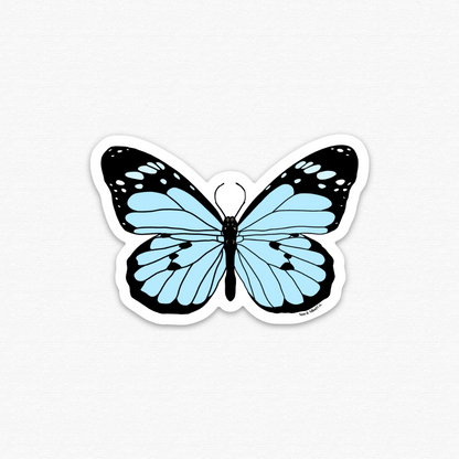 Blue Butterfly Sticker