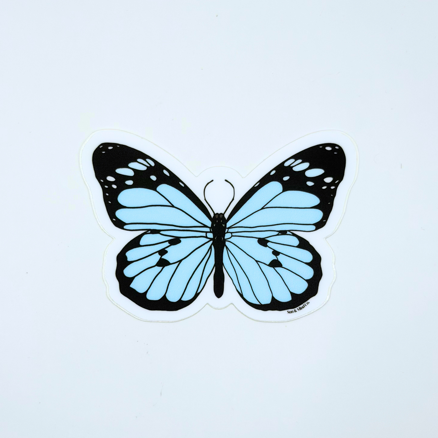 Blue Butterfly Sticker