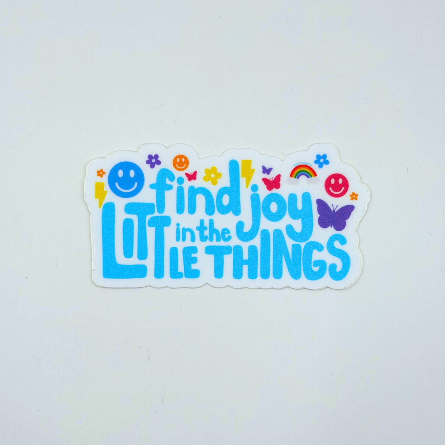 Find Joy in the Little Things Sticker