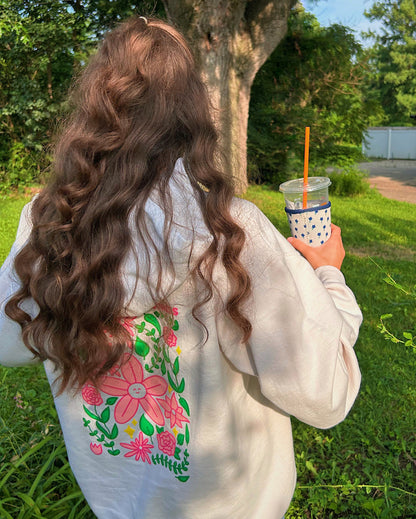 Be Proud of Your Progress Floral Hoodie