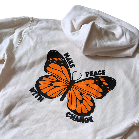 Make Peace With Change Butterfly Hoodie