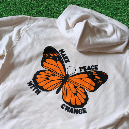 Make Peace With Change Butterfly Hoodie