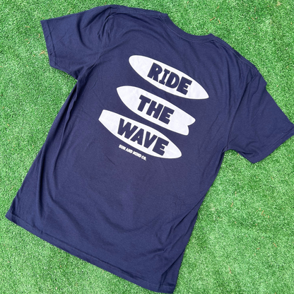 Ride The Wave Blue Tee