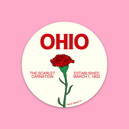 Ohio State Flower Sticker