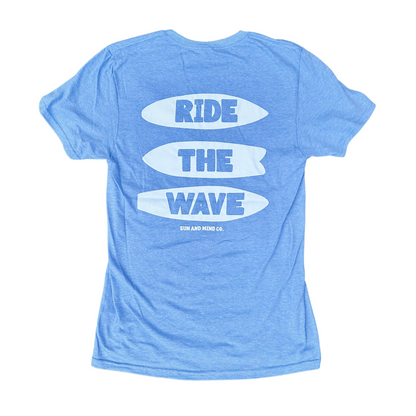 Ride The Wave Blue Tee
