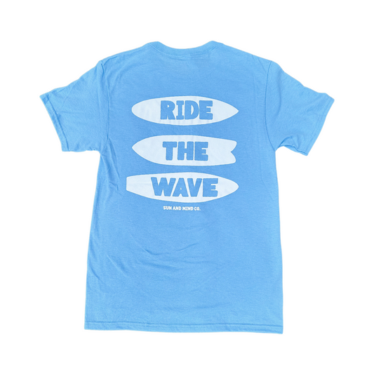 Ride The Wave Blue Tee