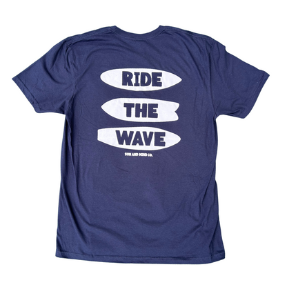 Ride The Wave Blue Tee