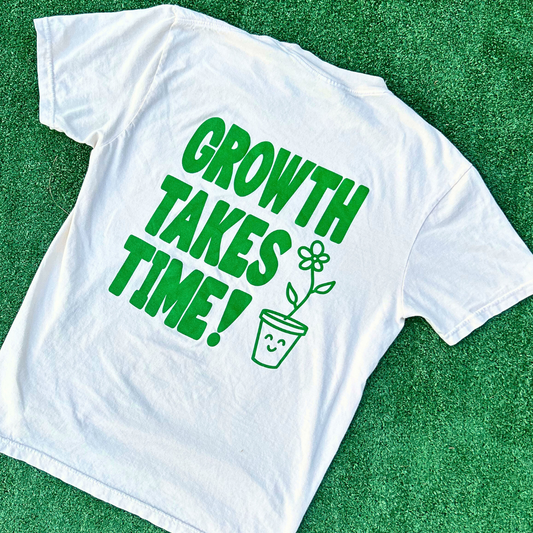 Growth Takes Time Ivory Tee