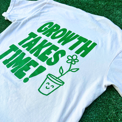 Growth Takes Time Ivory Tee